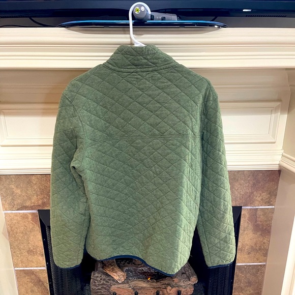 Merona Quilted Pullover Green Sz Small - Picture 2 of 3
